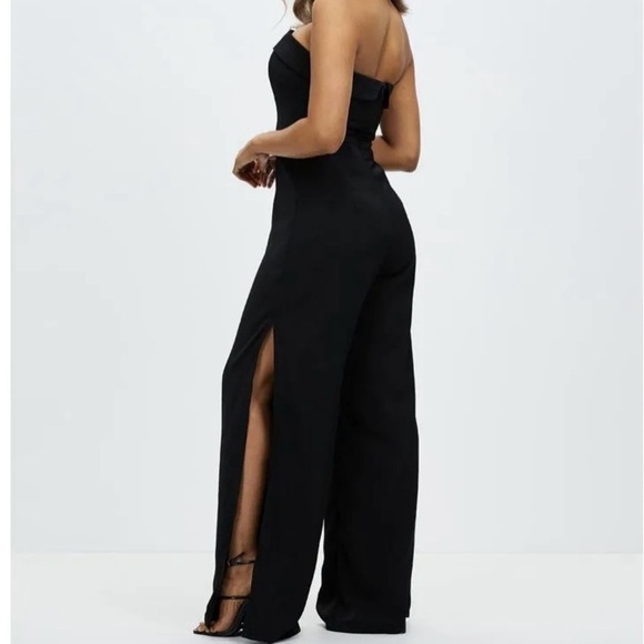 NWT, Runway The Label Women’s Nami Strapless Wide Leg Jumpsuit in Black, Size 4 - Picture 14 of 15
